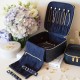 Tonic Woven Navy Large Jewellery Cube