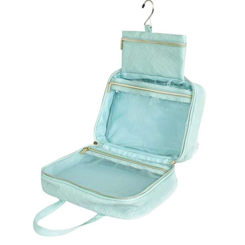 Tonic Woven Teal Hanging Cosmetic Bag