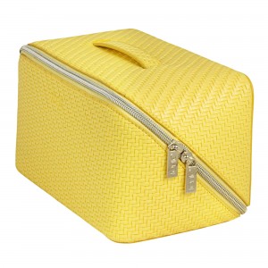 Tonic Herringbone Large Beauty Bag Lemon