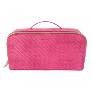 Tonic Herringbone Large Beauty Bag Raspberry