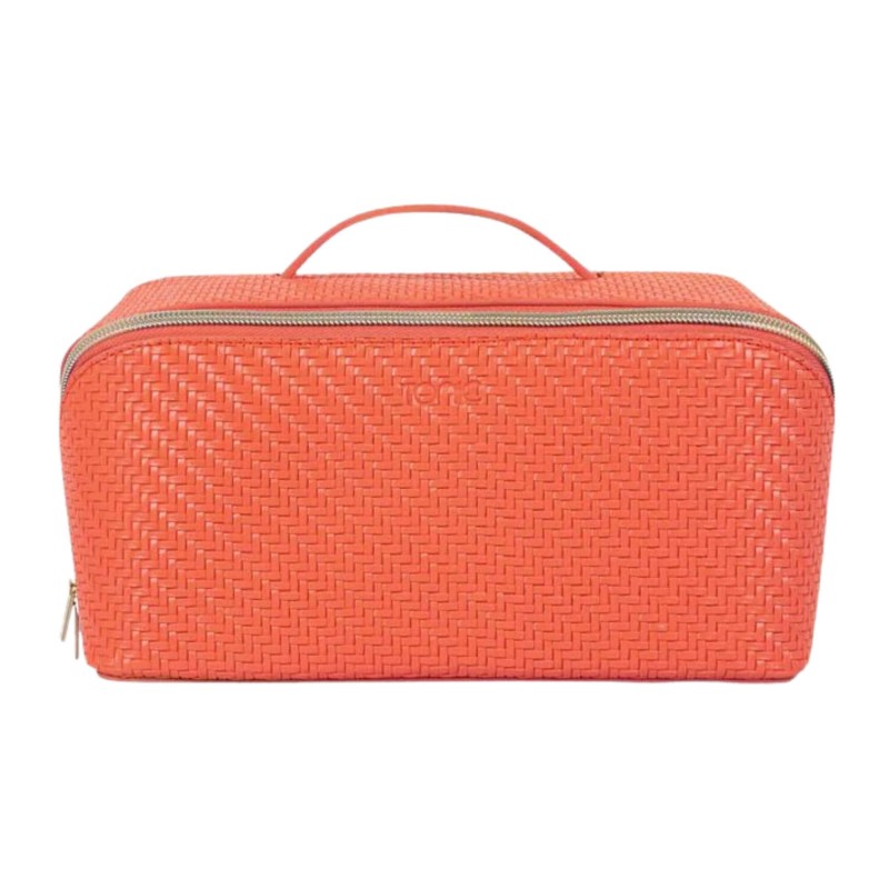 Tonic Herringbone Large Beauty Bag Tangerine 