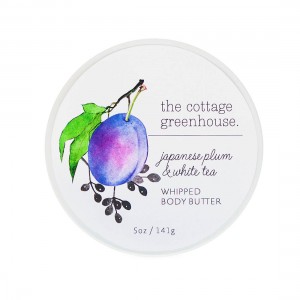 The Cottage Greenhouse Japanese Plum & White Tea Whipped Body Butter