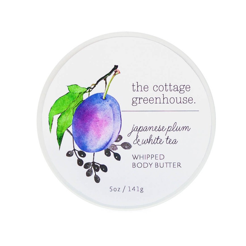 The Cottage Greenhouse Japanese Plum & White Tea Whipped Body Butter