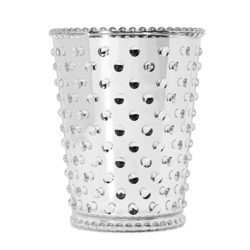 Simpatico Vanilla Bean Chrome #53 Hobnail Glass Candle 