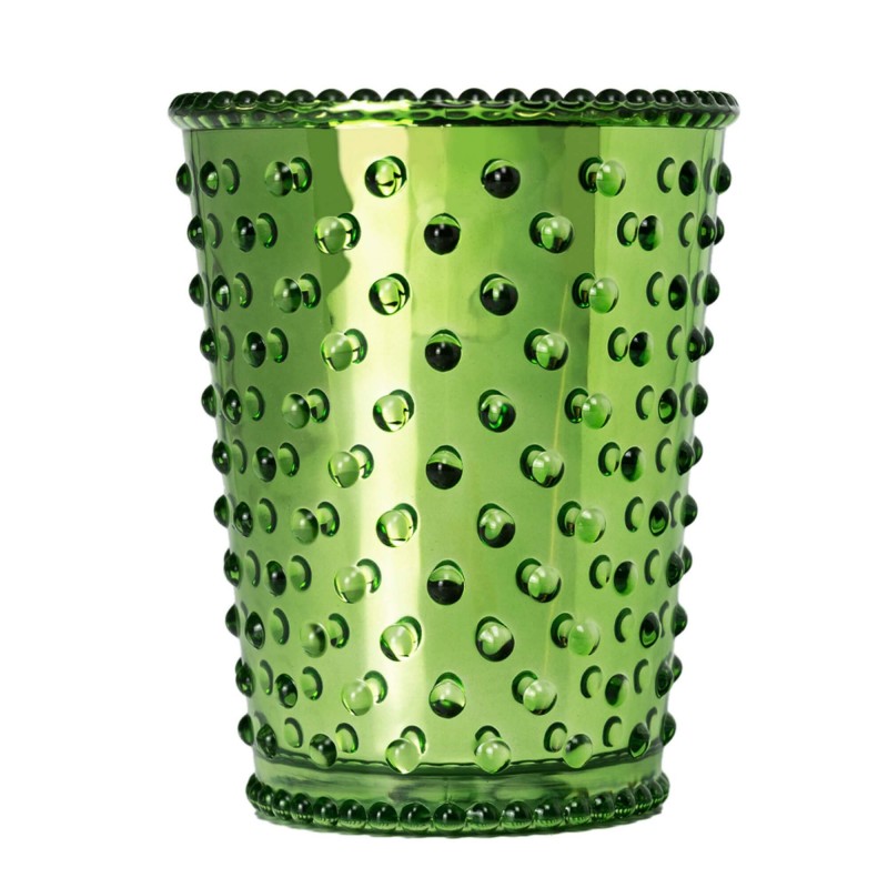 Simpatico Evergreen Chrome #78 Hobnail Glass Candle