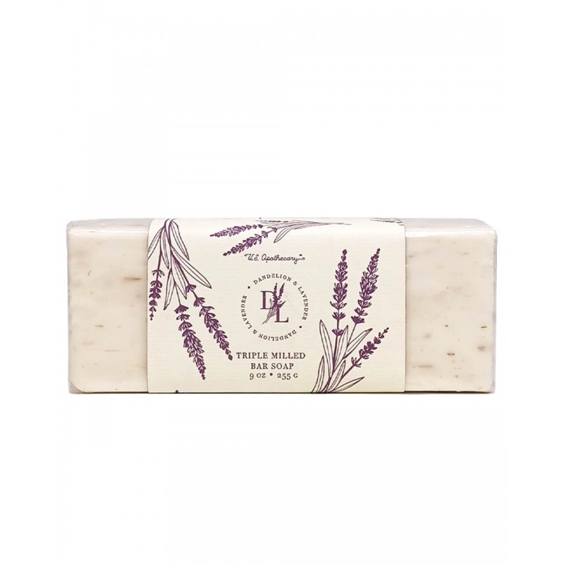 U.S. Apothecary Dandelion & Lavender Bar Soap 9oz 