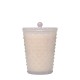 Simpatico Grande White Flower 50oz Hobnail Glass Candle 