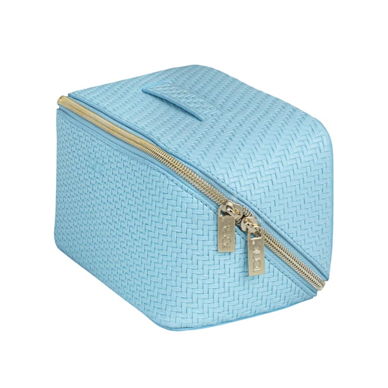 Tonic Herringbone Medium Beauty Bag Bluebell