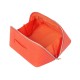 Tonic Herringbone Medium Beauty Bag Tangerine