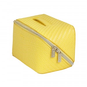 Tonic Herringbone Medium Beauty Bag Lemon