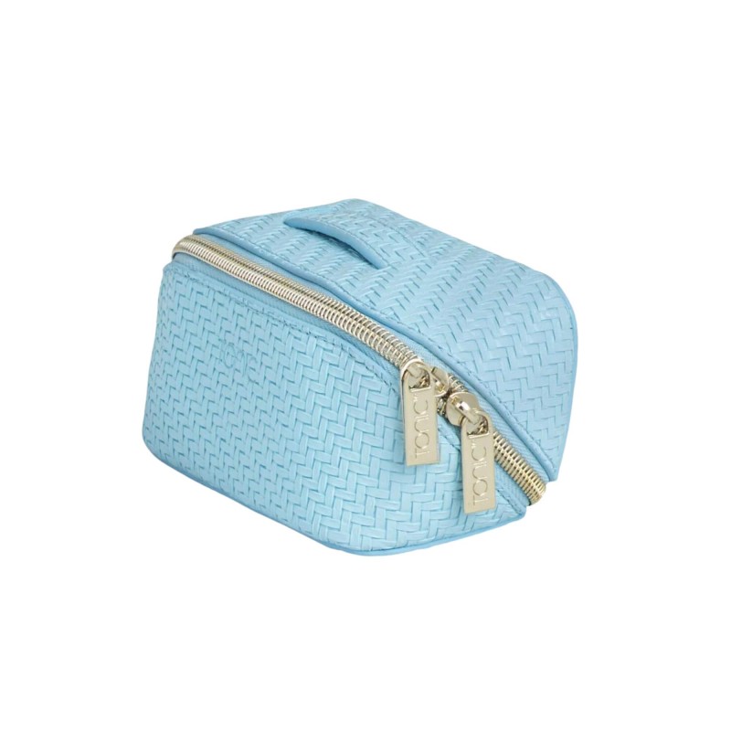 Tonic Herringbone Small Beauty Bag Bluebell