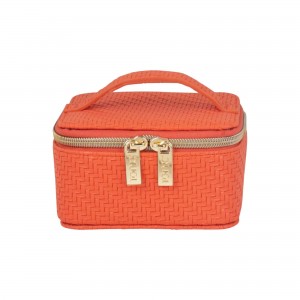 Tonic Herringbone Jewellery Cube Tangerine