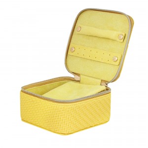 Tonic Herringbone Jewellery Cube Lemon