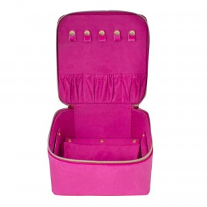 Tonic Velvet Large Jewellery Cube - Berry