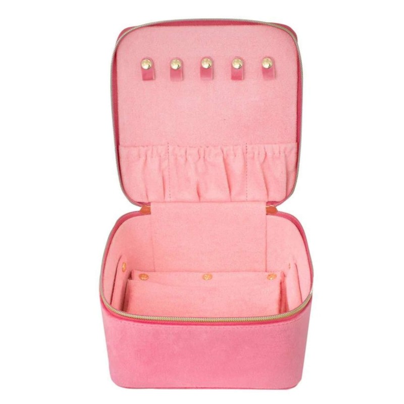 Tonic Velvet Large Jewellery Cube Coral 