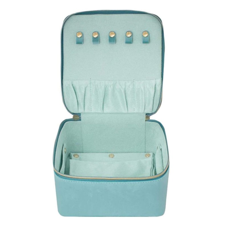 Tonic Velvet Large Jewellery Cube Seafoam 