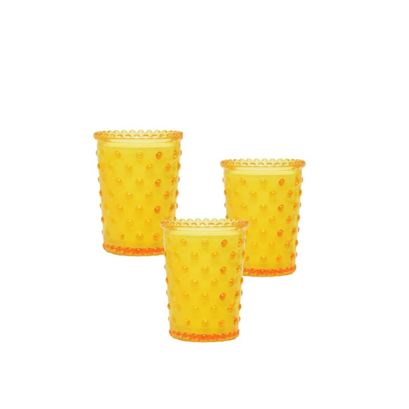 Simpatico Hobnail Votive Meyer Lemon 