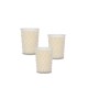 Simpatico Hobnail Votive White Flower