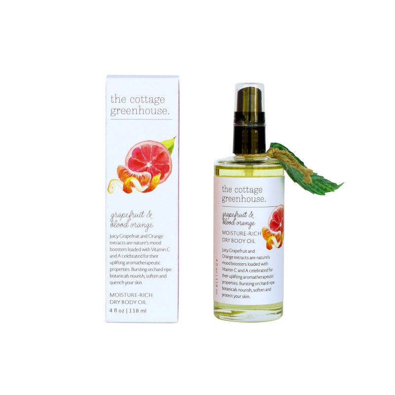 The Cottage Greenhouse Grapefruit & Blood Orange Dry Body Oil