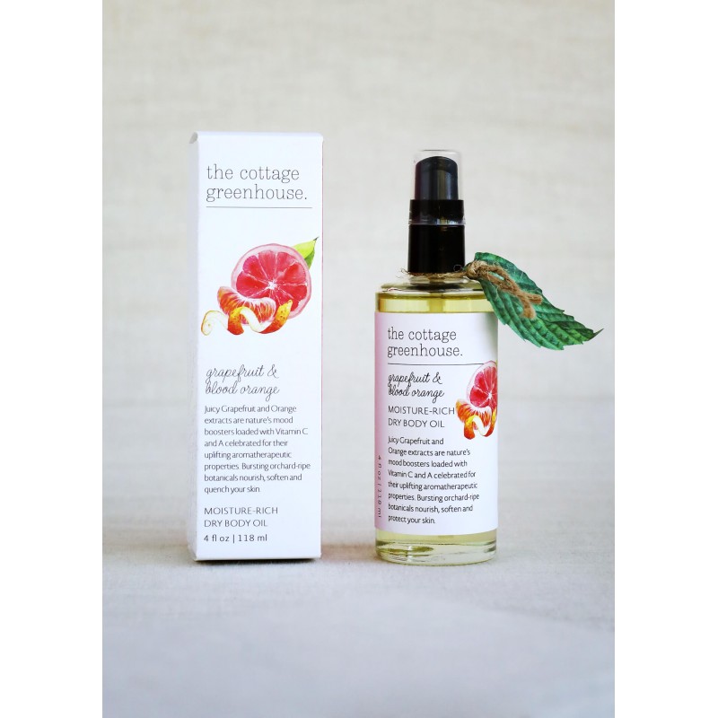 The Cottage Greenhouse Grapefruit & Blood Orange Dry Body Oil