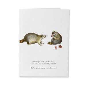 TokyoMilk Card Racoons Your Day