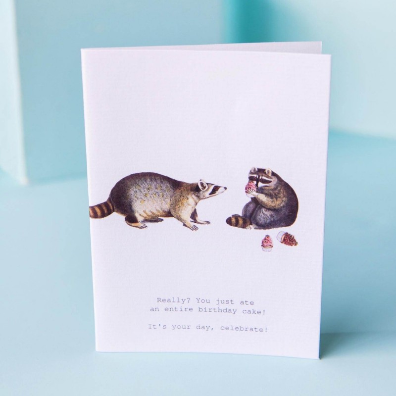 TokyoMilk Card Racoons Your Day