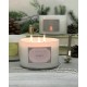 k.hall designs Peony White Glass Candle 24oz 