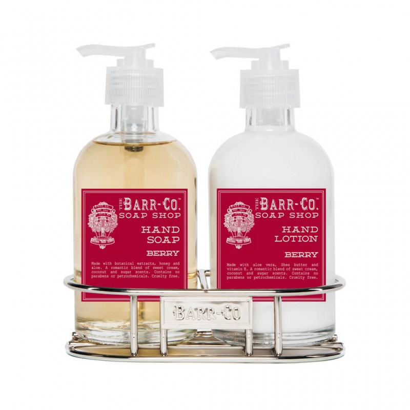 Barr-Co Soap Shop Hand & Body Caddy Set - Berry 