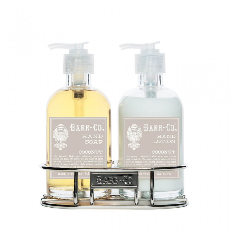 Barr-Co Soap Shop Hand & Body Caddy Set - Coconut 