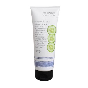 The Cottage Greenhouse Cucumber & Honey Fine Salt Scrub