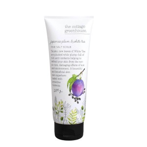 The Cottage Greenhouse Japanese Plum & White Tea Fine Salt Scrub