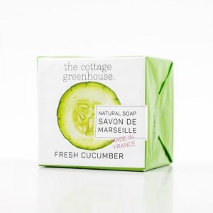 The Cottage Greenhouse Triple Milled Soap Fresh Cucumber & Shea Butter 