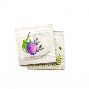 The Cottage Greenhouse Japanese Plum & White Tea Body Butter Foil Packets (25's)