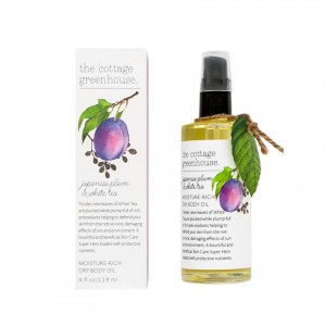 The Cottage Greenhouse Japanese Plum & White Tea Moisture Rich Dry Body Oil