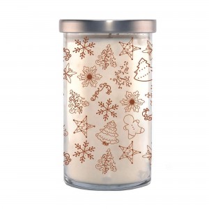 k.hall designs Gingerbread Screen Print Candle 22oz / 623g