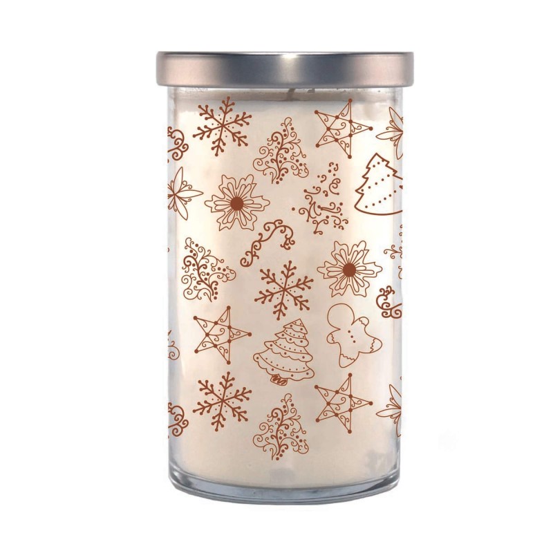 k.hall designs Gingerbread Screen Print Candle 22oz / 623g