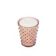 Simpatico Coral #45 Hobnail Glass Candle 