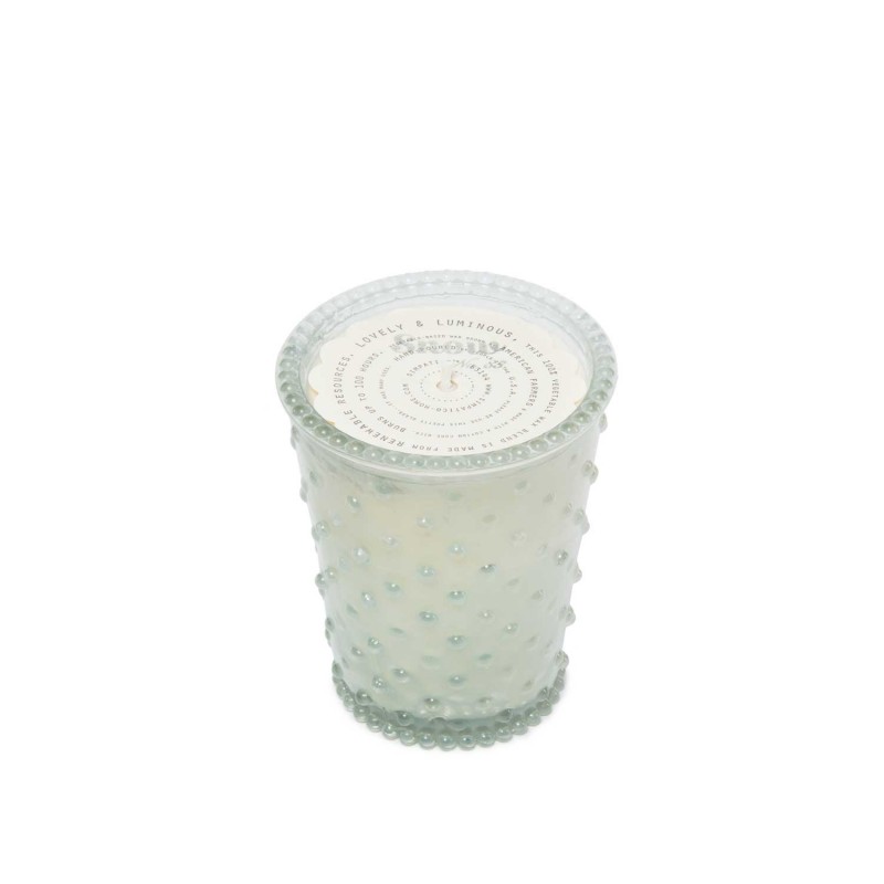 Simpatico Snow #85 Hobnail Glass Candle