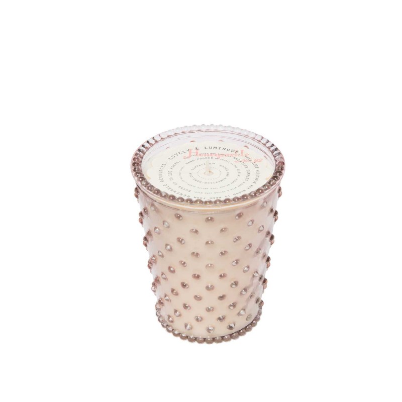 Simpatico Honeysuckle #92 Hobnail Glass Candle 