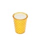 Simpatico Meyer lemon #97 Hobnail Glass Candle 