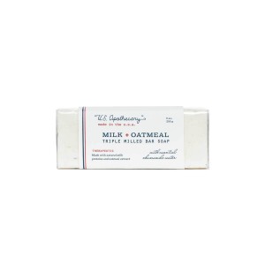 U.S. Apothecary MILK + OATMEAL Triple Milled Bar Soap 