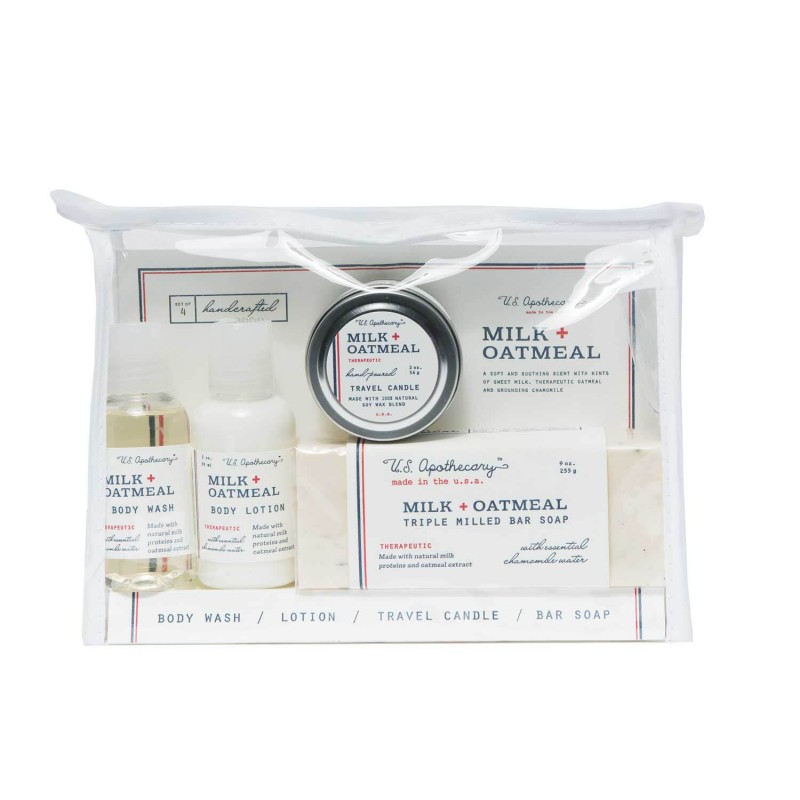 U.S. Apothecary MILK + OATMEAL Travel Set 