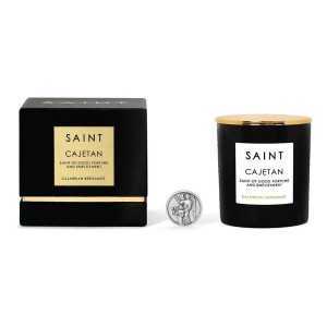 SAINT Cajetan Saint of Good Fortune and Employment 11oz Candle 