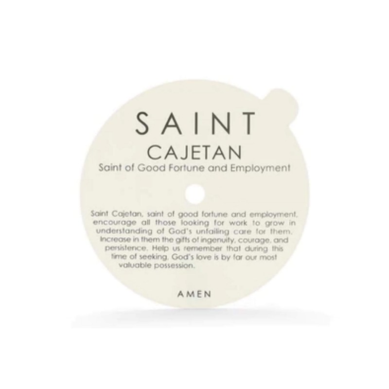 SAINT Cajetan Saint of Good Fortune and Employment 11oz Candle 